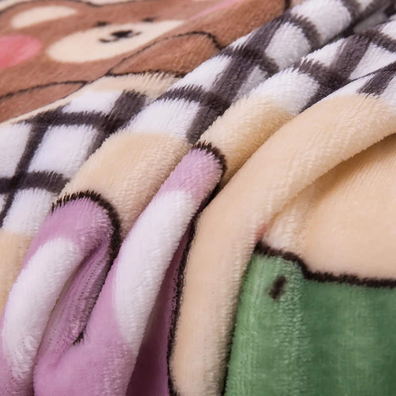 

Animal Zoon 200x230cm Farley Wool Polar Microfiber Bedspread Blanket Cover Flannel Blanket for Sofa/Bed/Car Portable Plaids