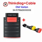 Диагностический сканер Thinkdiag, инструмент для полной диагностики OBD2, считыватель кодов с 15 сбросами, может работать со сканером Diahzone OBD2