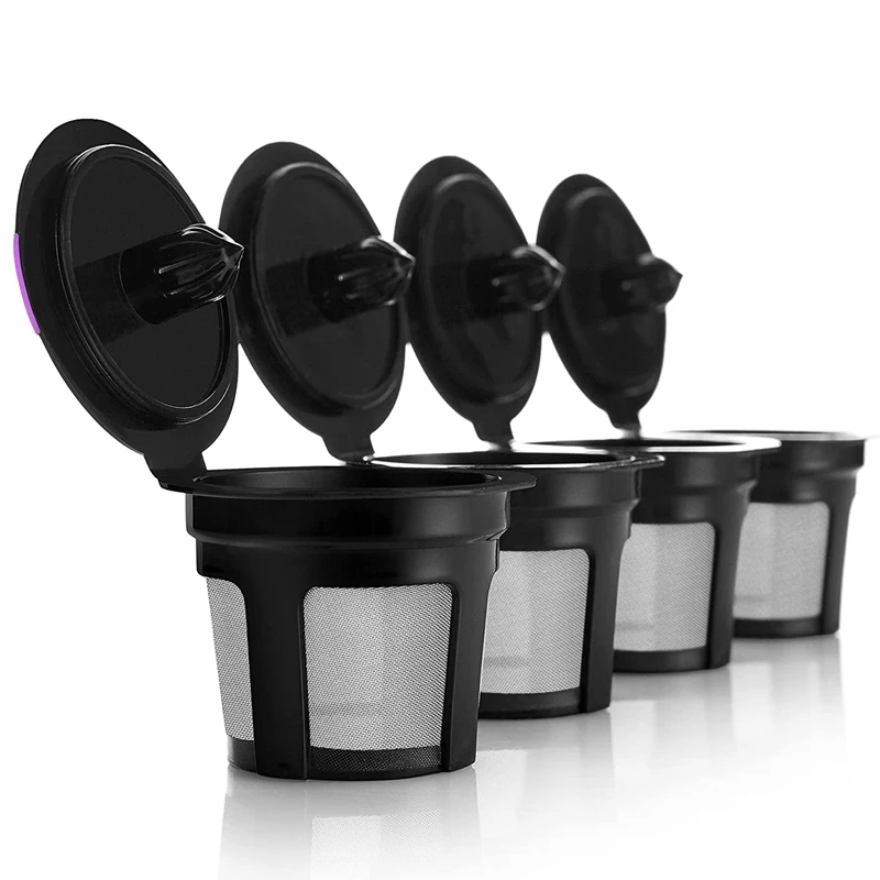 

Reusable K Cups for Keurig - Universal Fit 1.0 & 2.0 Keurig Coffee Makers Refillable Kcups Coffee Filters for All Keurig