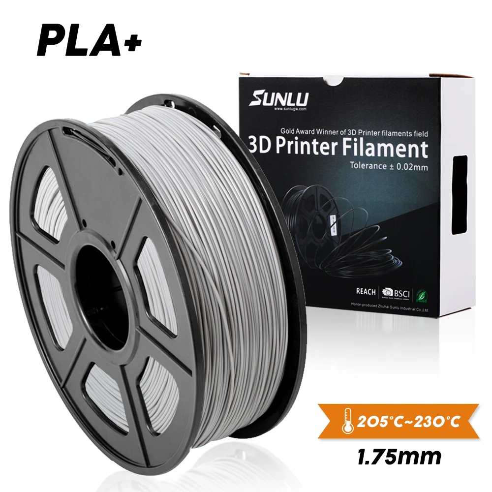 SUNLU PLA+ 3d Принтер Нити без блокировки сопла высокого качества PLA+ нити 1,75 мм 1 кг DIY цифровой рисунок для FDM 3d принтер