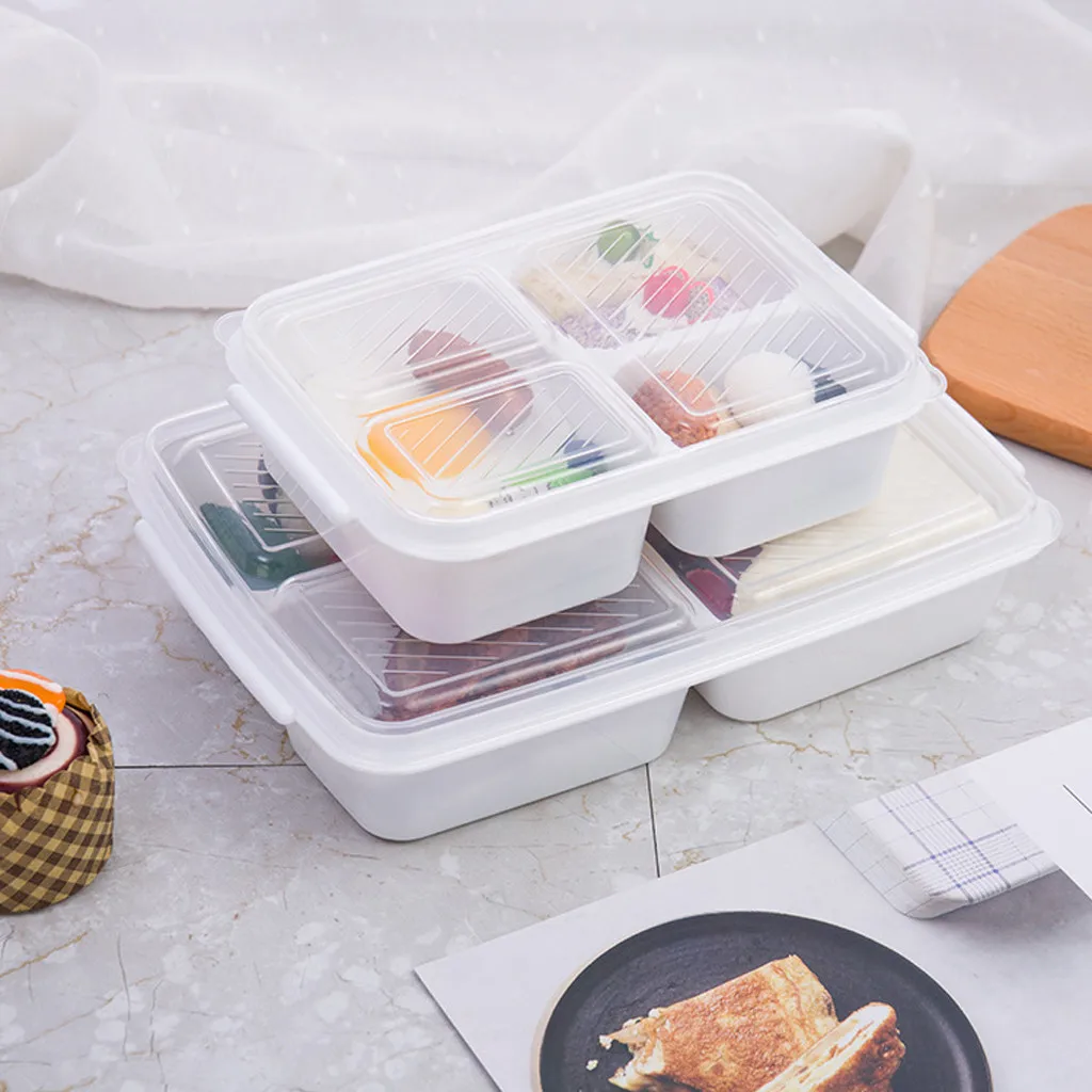 Микроволновая печь Bento Ланч-бокс Герметичный для пикника еда Фрукты решетки контейнер для хранения для детей взрослых Портативный пищевой контейнер