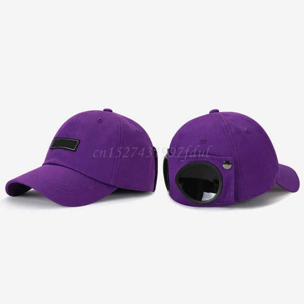 Adult Novelty Pilot Glasses Goggles Baseball Cap 2 in 1 Harajuku Hip Hop Vintage Sunglasses Outdoor Sunscreen Peaked Hat