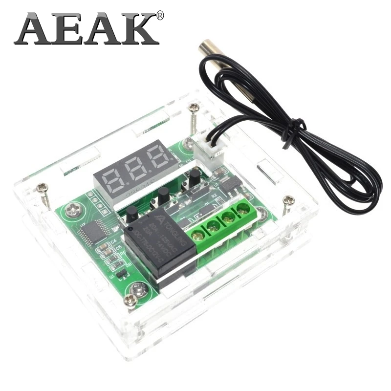 Терморегулятор AEAK W1209 термометр 12 В постоянного тока температура отопления