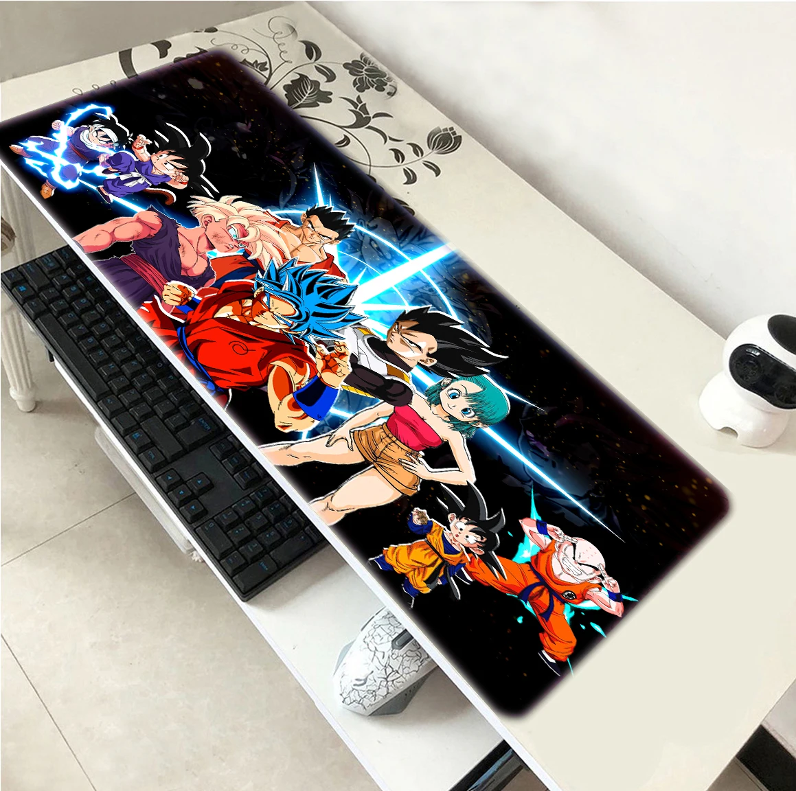 

Super DBZ RGB Gaming Mouse Pad Mousepad Mause Pad Anime Carpet Dragon Mouse Mat Gamer Balls Deskmat Large Pc Gamer Accessories