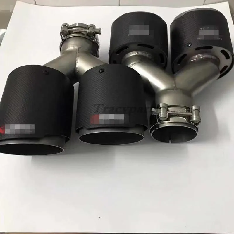 2 шт. левый + правый автомобиль двойной Akrapovic универсальная нержавеющая сталь