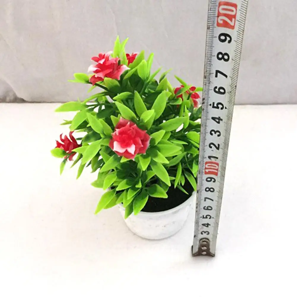 

1Pc Artificial Rose Flower Fake Plants Miniascape Photograph Prop Home Indoor Bonsai Decor for Home Wedding Party Decoration