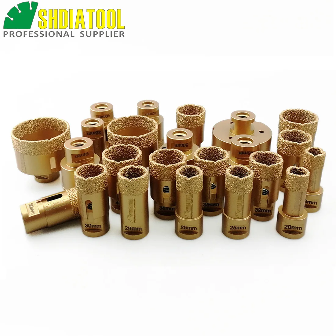 

SHDIATOOL 1pc Vacuum Brazed dry Diamond Drilling Core Bits M14 Connection Drill Bits porcelain tile, granite Hole saw Cutter