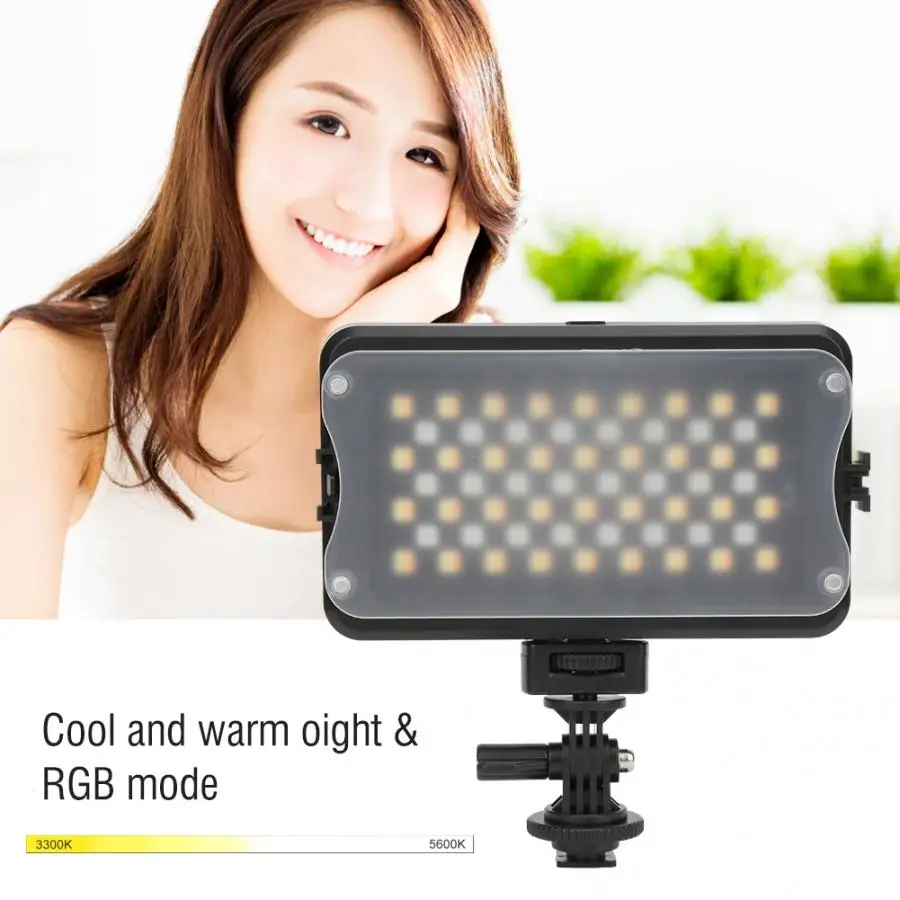 Разноцветная Светодиодная лампа VILTROX RB10 RGB для видеосъемки 2500-8500K с регулируемой