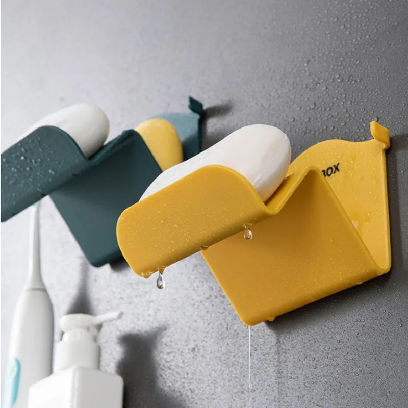Держатель дренаж для мыла настенная двухслойная стойка хранения органайзер душа