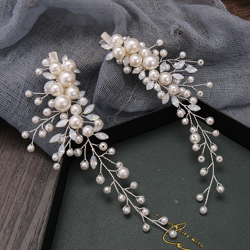 

Bride Hair Pins Clips For Hair Woman Hair Clip Hair Accessories Wedding Bride Accessories Headdresses For Hair Pearl Tiara