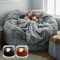 5ft storage bean bag chair cover soft fluffy bean bag chair sofa cover no filler stuffable beanbag cover lazy sofa bed cover