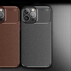 Чехол-накладка для IPhone 12 13 ProMax 13 12 11 Pro Max Mini XR X XS Max 7 8 Plus, из углеродного волокна