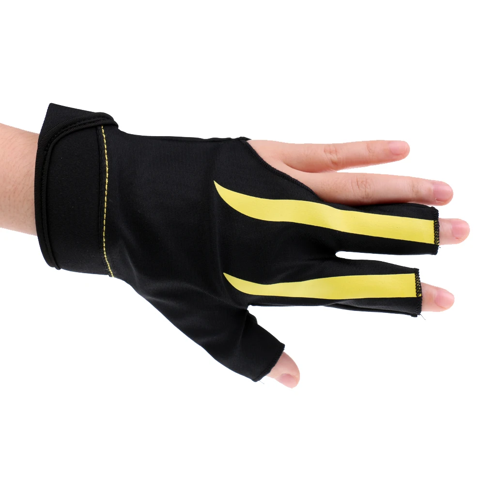 Профессиональная трехпальцевая эластичная перчатка для игры на билде снукер