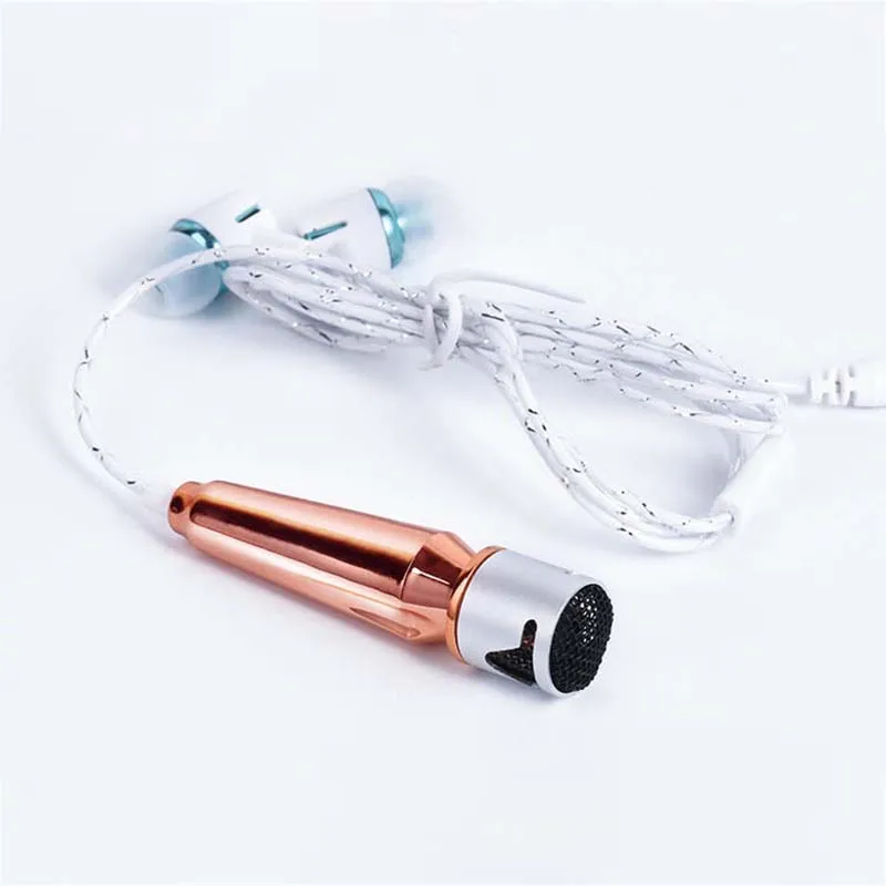 Дети пение микрофон поют песни портативный стерео Студийный KTV Караоке маленький