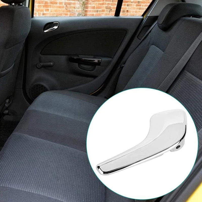 Внутренние внутренние дверные ручки автомобиля хромированные для Vauxhall Corsa MK3 2006