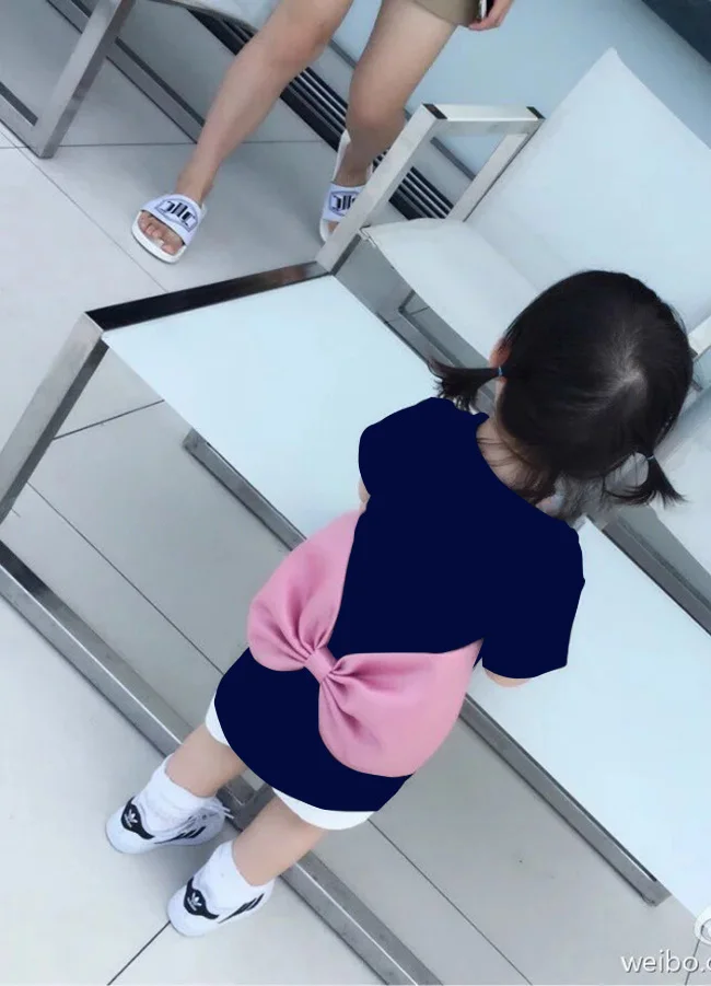 Летнее платье 2019 новинка Корейская Однотонная футболка с круглым вырезом и