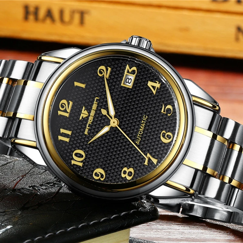 

FNGEEN Top Brand Luxury Mechanical Watches Men Skeleton Watch 2020 New Montre Homme Sport Clock Men Automatic Watch relojes