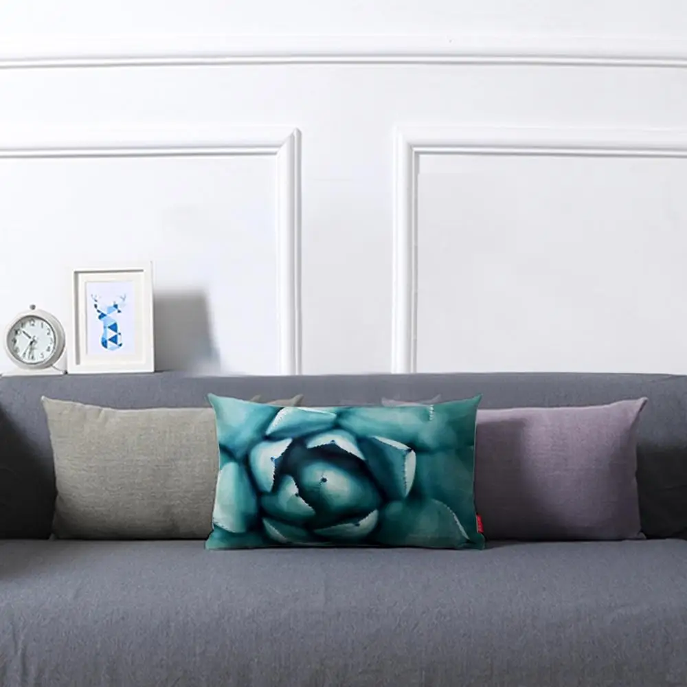 Прямоугольная короткая плюшевая наволочка для подушки цветочный рисунок
