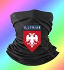 Аутентичная иллирийская Албанская премиум-класса для печати графики, Женская хлопковая бандана на заказ, мужская повязка на голову, бандана для лица, шарф