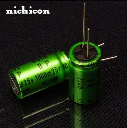 2PCS Nichicon MUSE ES/BP/1000uF/25V Promise Audio Capacitor