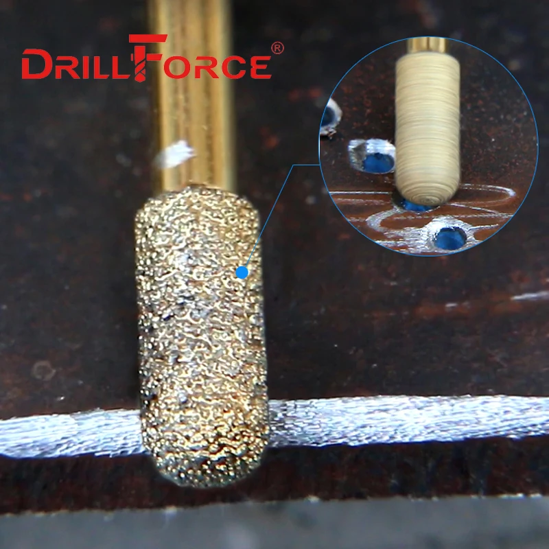 Drillforce вакуумная паяная алмазная шлифовальная головка вращающаяся Шлифовальная