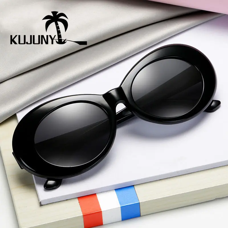 Круглые Солнцезащитные очки KUJUNY для мужчин и женщин брендовые дизайнерские