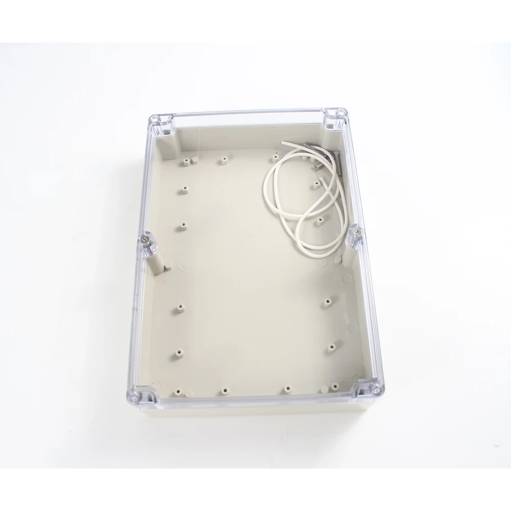 Прозрачный водонепроницаемый пластиковый распределительный ящик 263x182x60 мм чехол