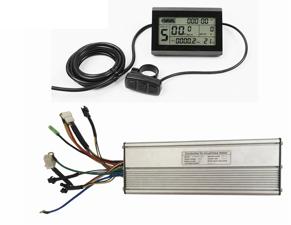 60V 60A KT controller Brushless DC Ebike Controller +KT-LCD3 LED900 LCD8H Display One Set，Used for 2000W-3000W Kit. | Спорт и