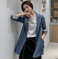 springautumn womens blazers long sleeve notched office lady womens coats fashion lady office work wear casual tops suit