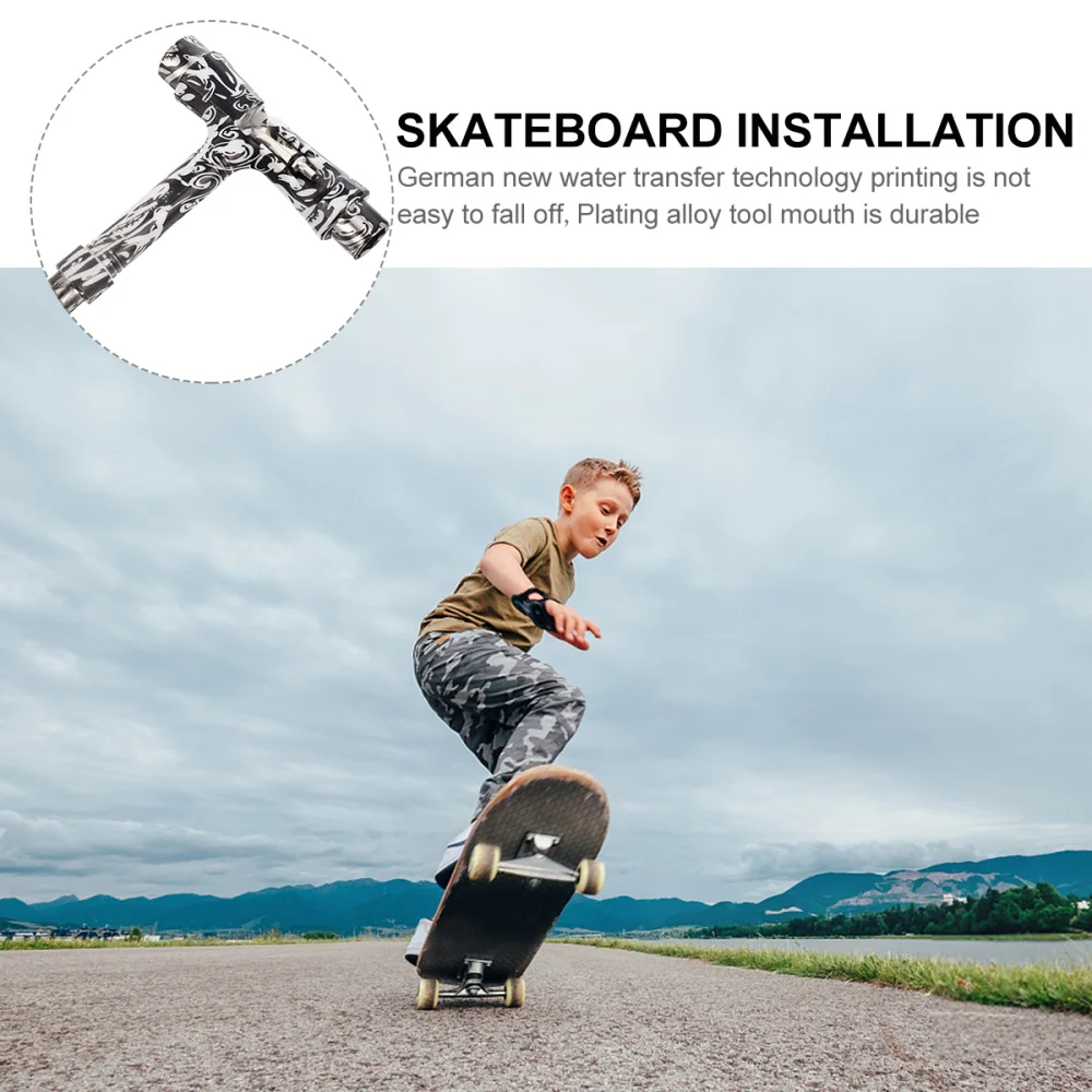 

All-in-One Tools Multi-Function Portable Skateboard T Tool Accessory