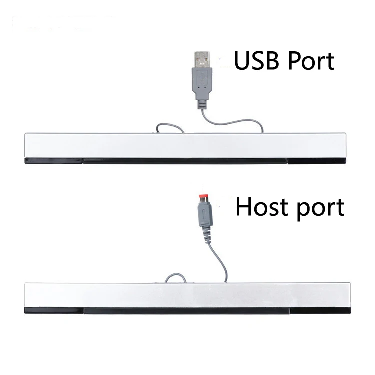 

DHL 100pcs Cable Replacement Infrared TV Ray Wired Remote Sensor Bar Reciever Inductor for Wii U Console