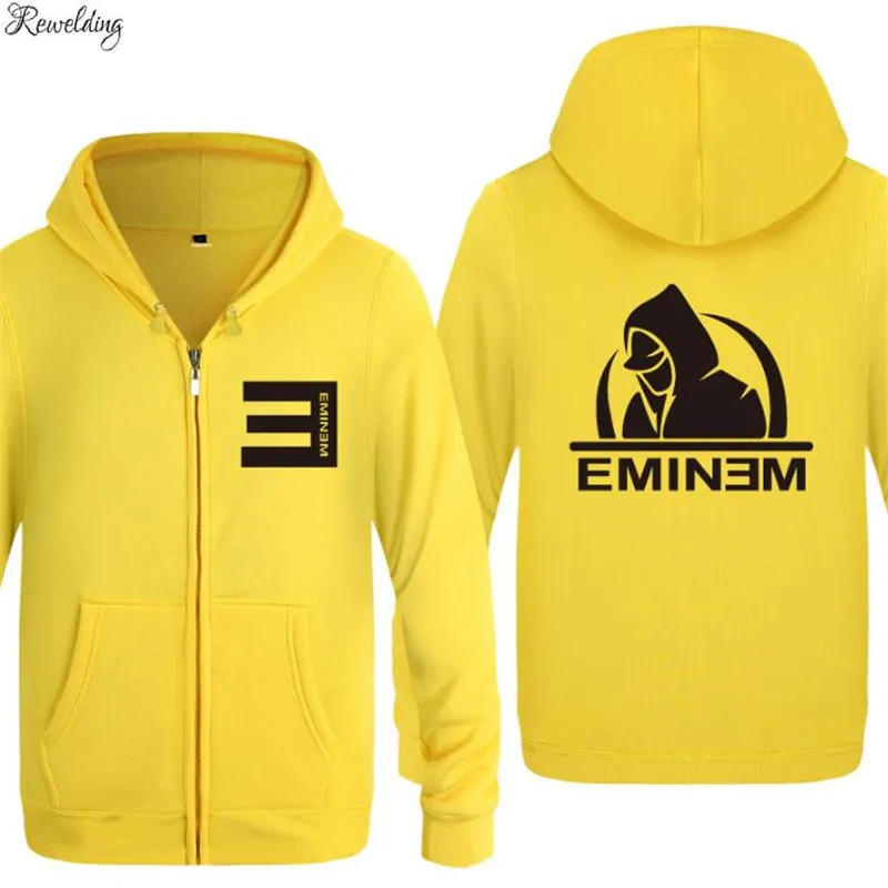 

Mens Hoodies Rock Hardcore Rap Eminem Printes Hoodie Men Hip Hop Fleece Long Sleeve Zipper Jacket Coat Man Sweatshirt Tracksuit