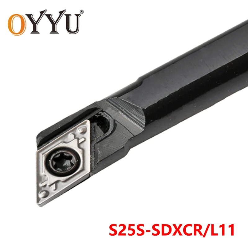 

OYYU SDXCR Internal Lathe Cutting Shank S25S-SDXCR11 S25S-SDXCL11 Turning Tool Holder Carbide Inserts Arbor