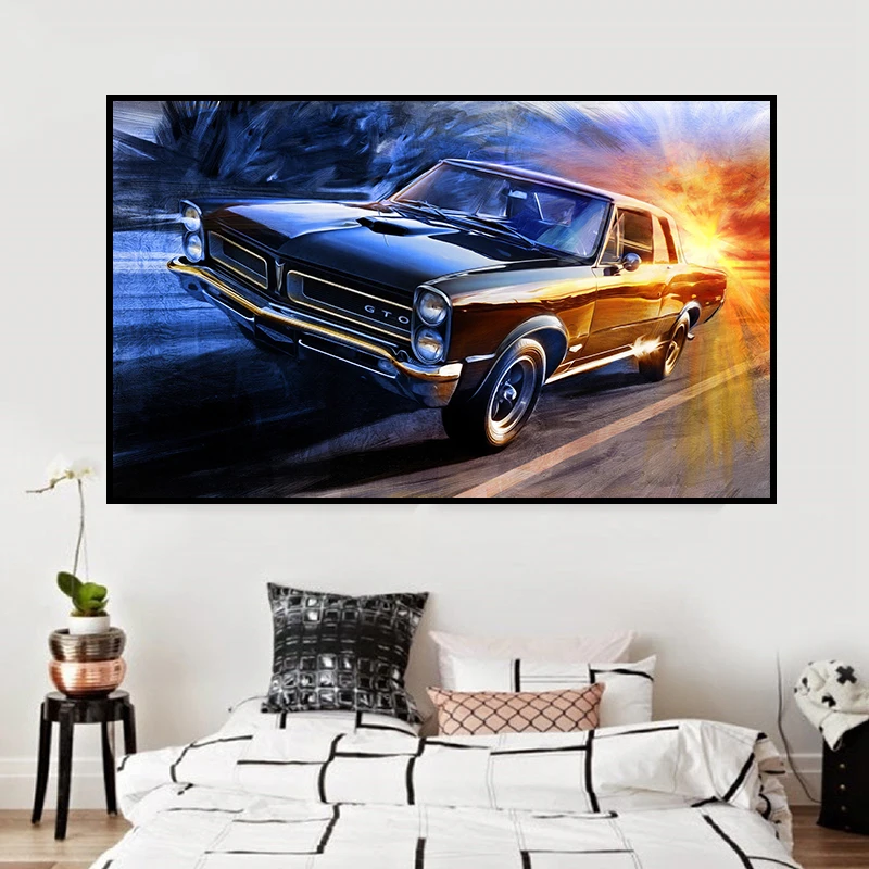 5D DIY Алмазная картина по номерам алмазная вышивка в мультяшном автомобиле полный