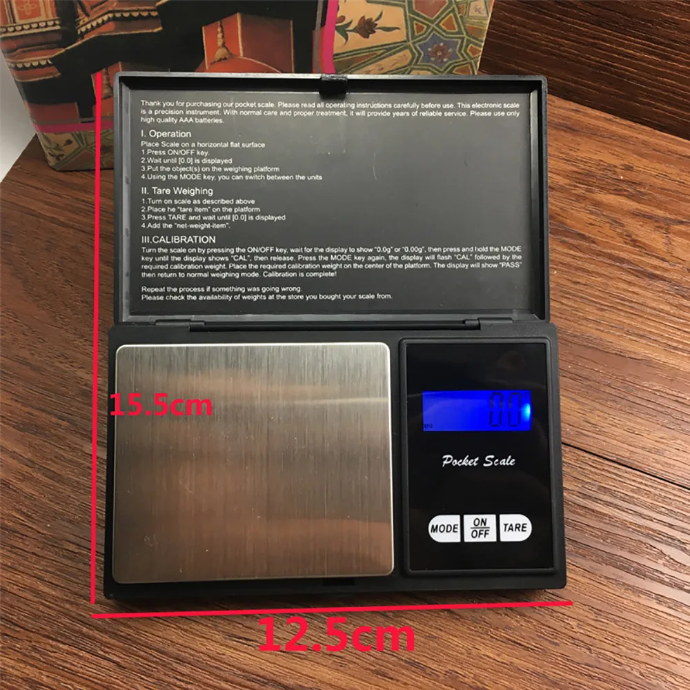 

500g/0.01g LCD Display Precision Digital Scales for Gold Jewelry Weight Electronic Scale Multi-function Food weighing tools