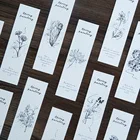 Многоразовые 30 шт. ручной работы цветок дизайн Ремесло бумажные карты как Закладка тег подарок украшение Скрапбукинг DIY сообщения карты