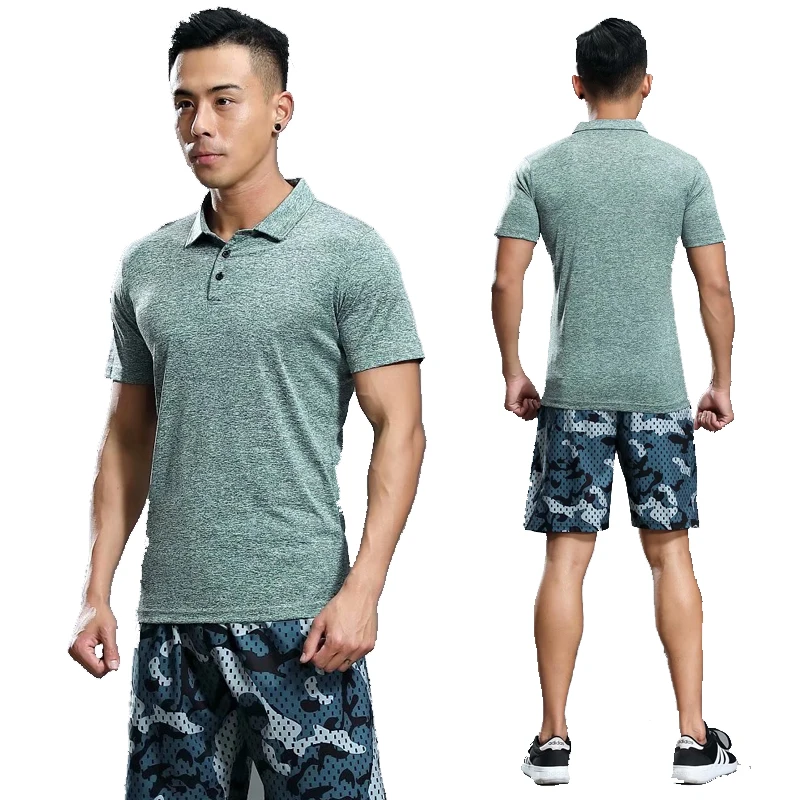 Мужская футболка-поло с коротким рукавом быстросохнущая теннисная рубашка для
