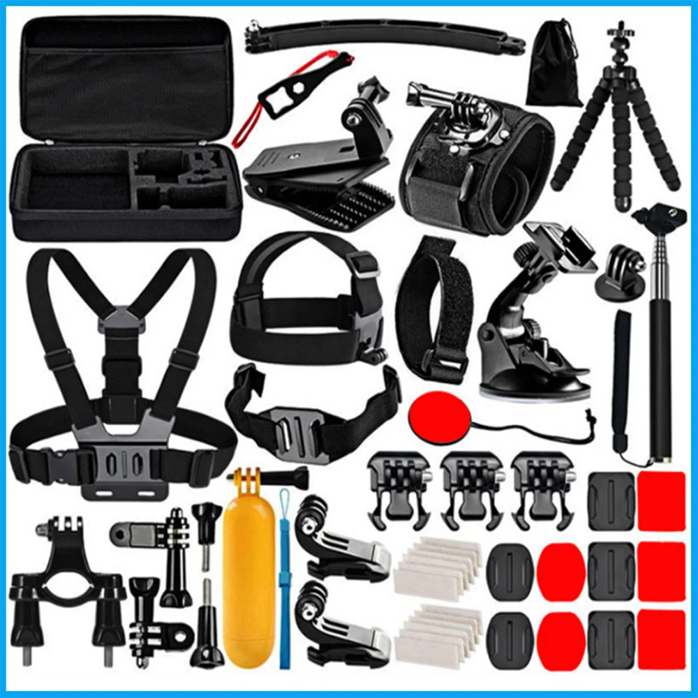 New for GoPro Accessories Set for Go Pro Hero 11 10 9 8 7 6 5 4 Black Mount for Yi 4k Mijia Case for Sjcam Action Camera