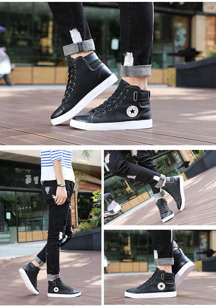 Mens Designer Trainers High Top Men Shoes Canvas Casual SPRING Autumn Male Footwear Patchwork Plus Size | Обувь