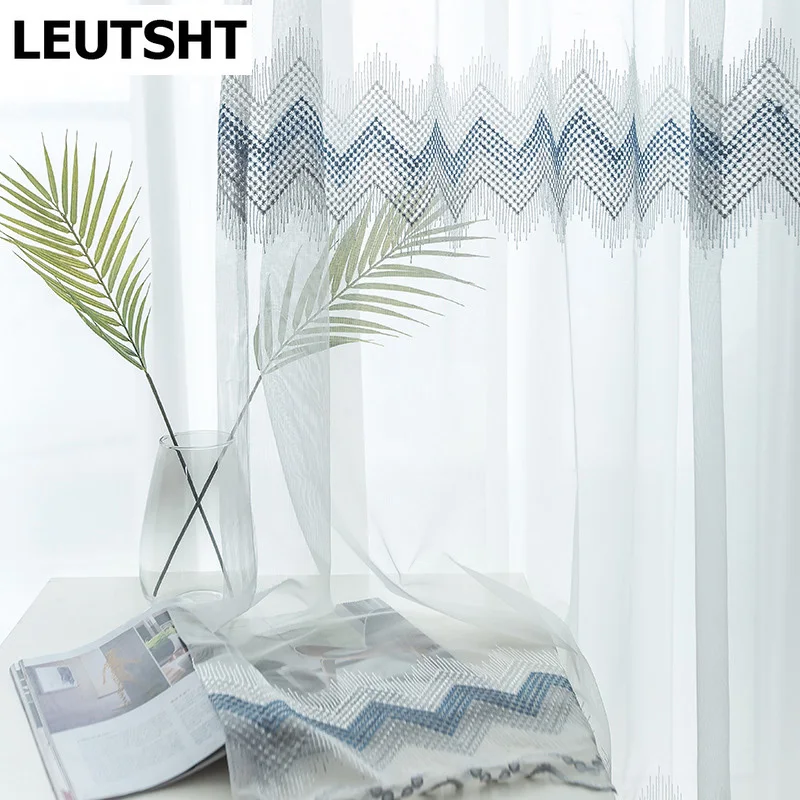 

Вышитые шторы для гостиной, столовой, спальни, тюль, окна, традиционная китайская прозрачная вуаль, оконные занавески, дверной тюль