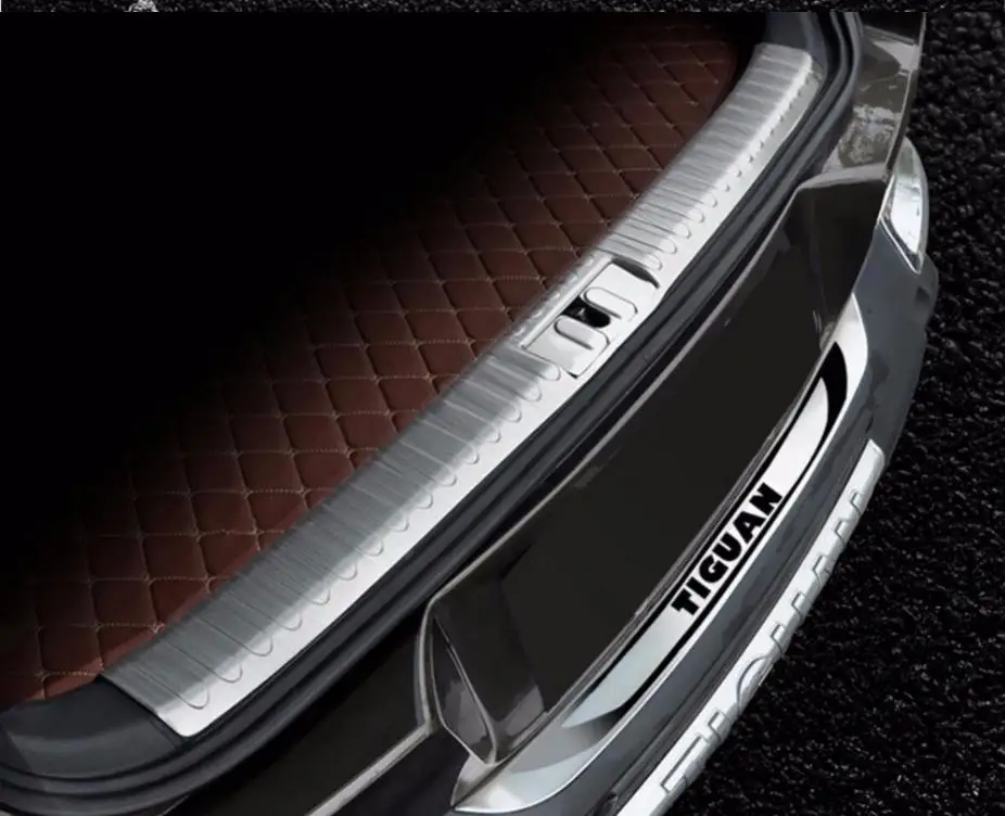 Для 2010 2011 2012 2013 2014 2015 Tiguan порог двери заднего багажника протектор бампера