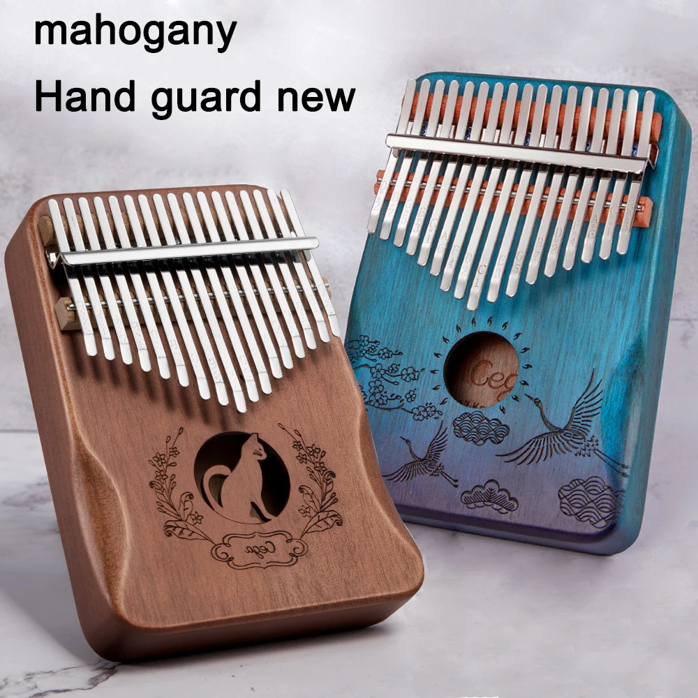 Отличное качество звука 17 клавиш Kalimba игрушечное пианино красного дерева палец