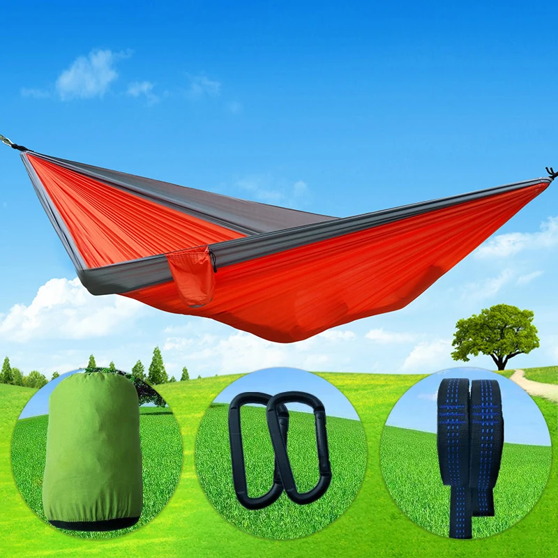 Гамак Кемпинг гамак портативный Открытый гамаки Отдых Путешествия сад качели