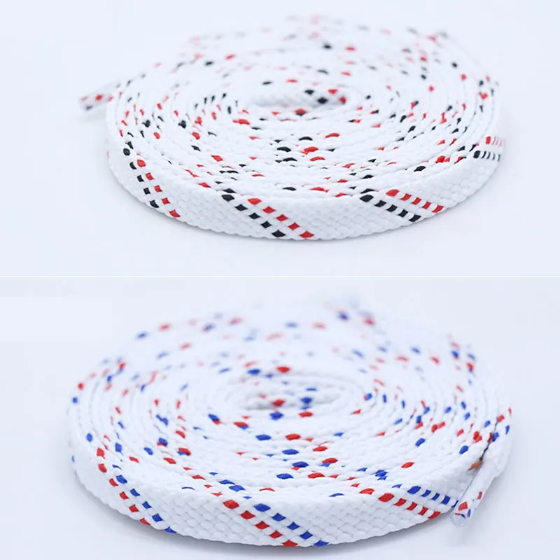 1 пара двухцветные Саржевые шнурки для кроссовок модные кроссовки из полиэстера