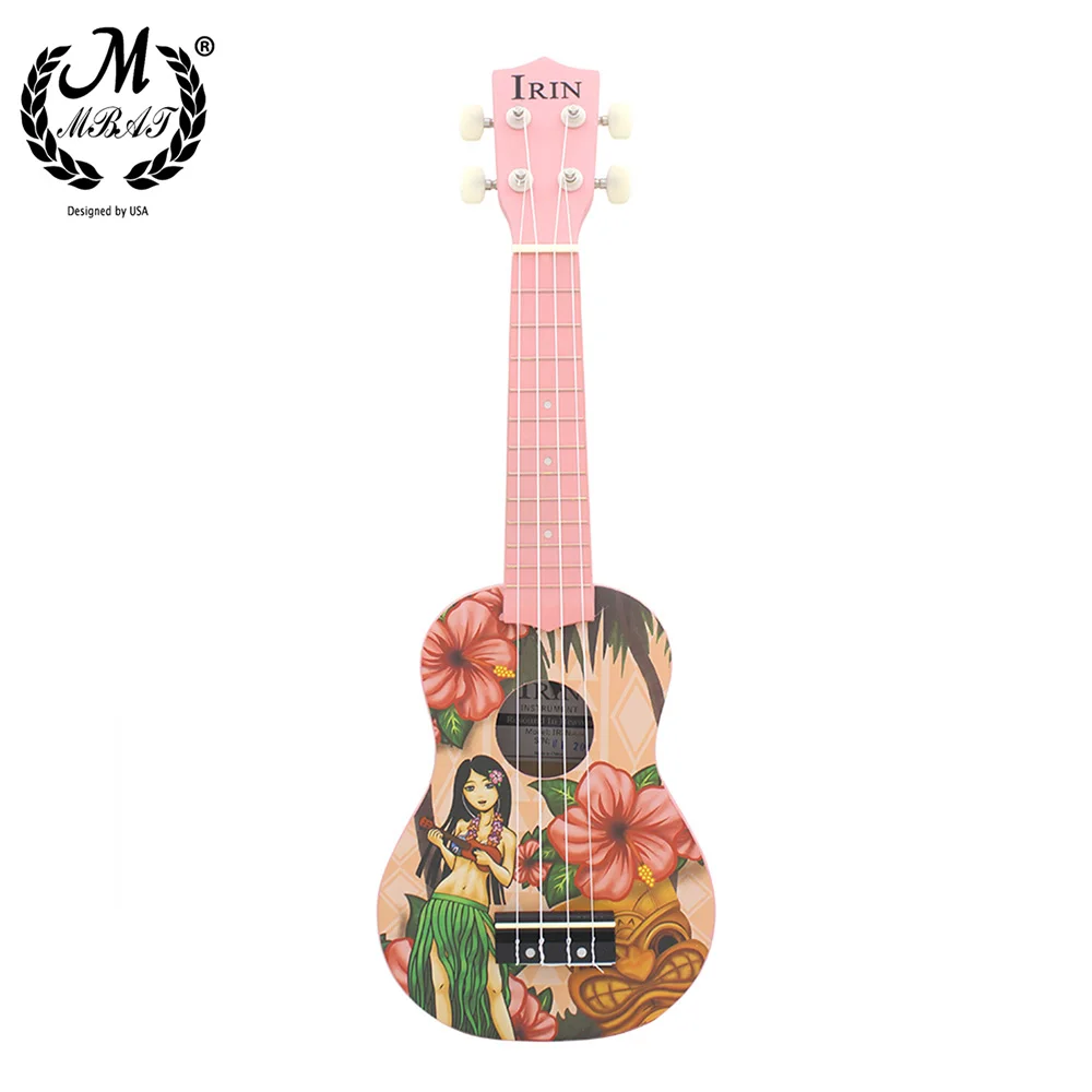 Укулеле M MBAT гавайская гитара для девушек 21 дюйм 4 струны подарок инструмент