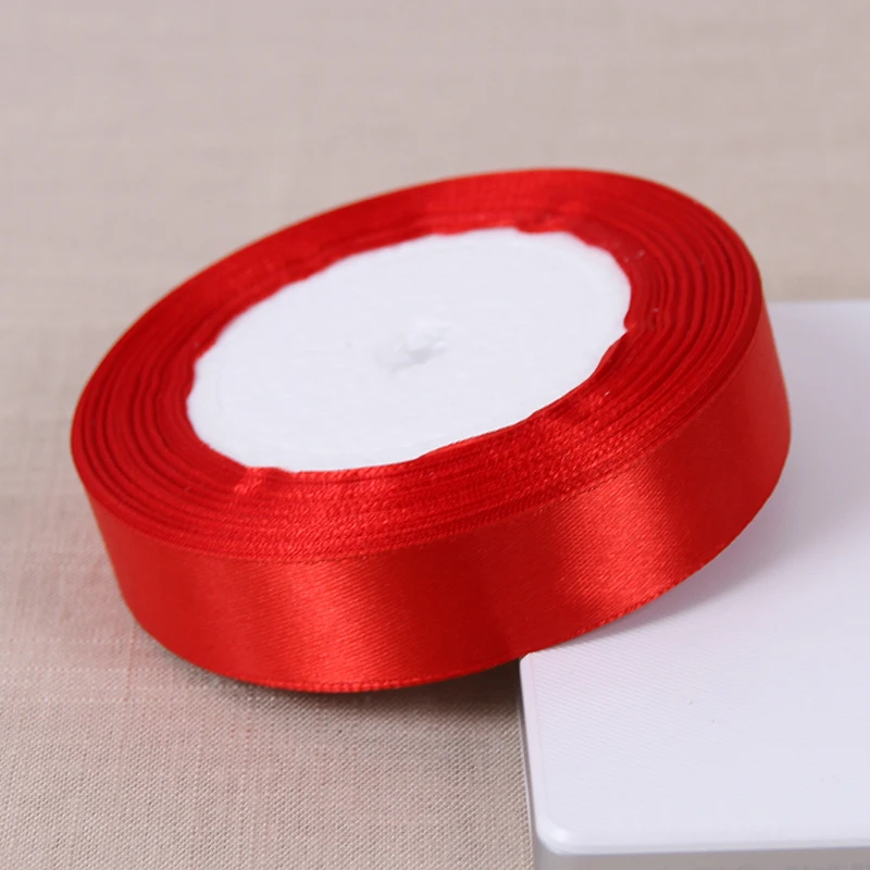 Красные атласные ленты Рождество Хэллоуин свадьба день рождения подарочная