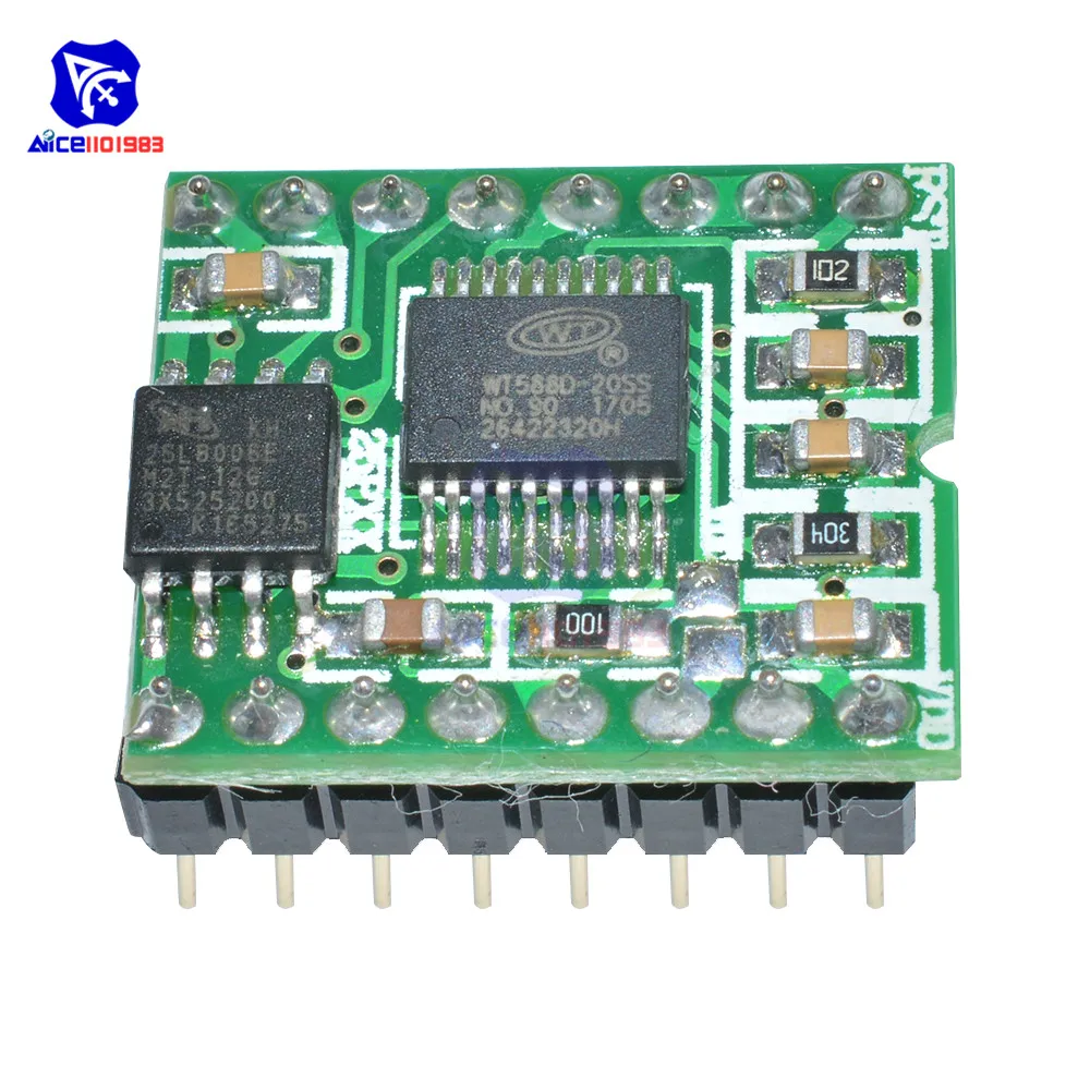 Diymore WT588D 16P голосовой модуль звуковой аудио плеер Плата расширения для Arduino|sound