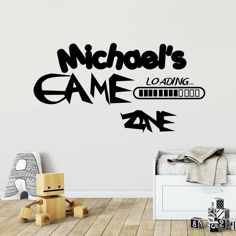 

Настенная виниловая наклейка с именем игрока, на заказ