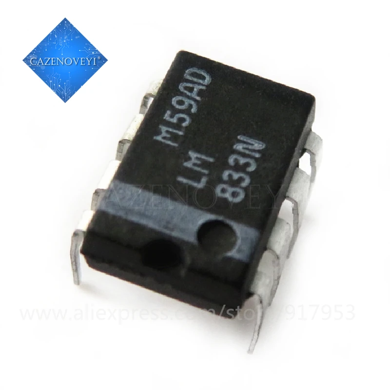 10 шт./лот LM833N DIP8 LM833 DIP IC в наличии|Интегральные схемы| |