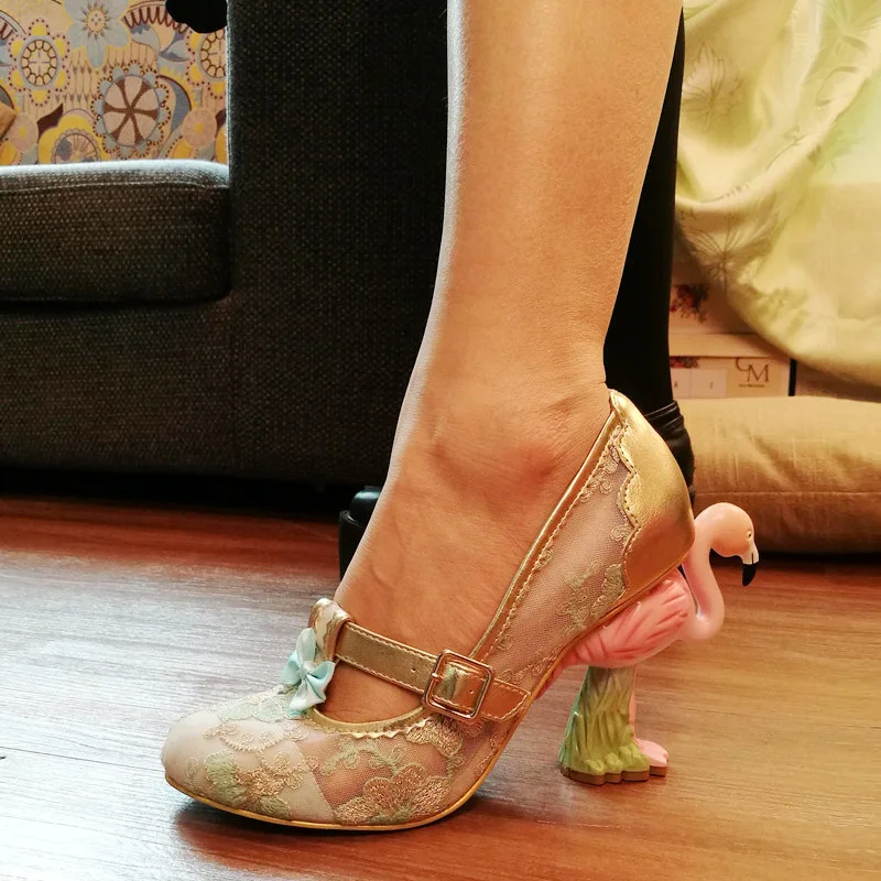 Женские свадебные туфли с Т-образным ремешком на каблуке 10 см летние